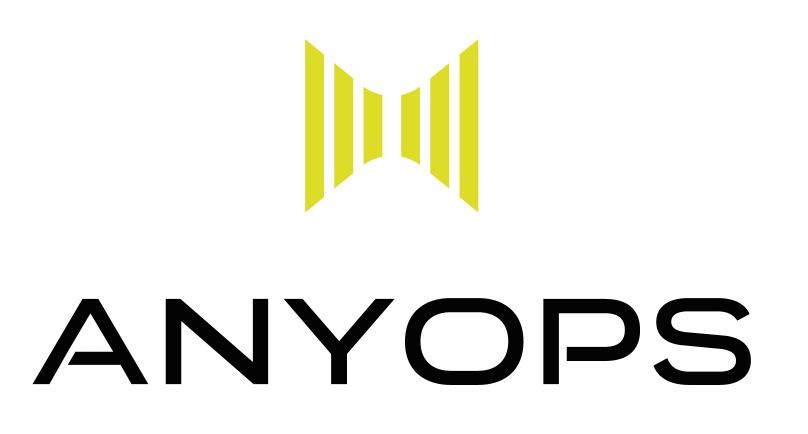 Il logo completo: simbolo e logotipo ANYOPS