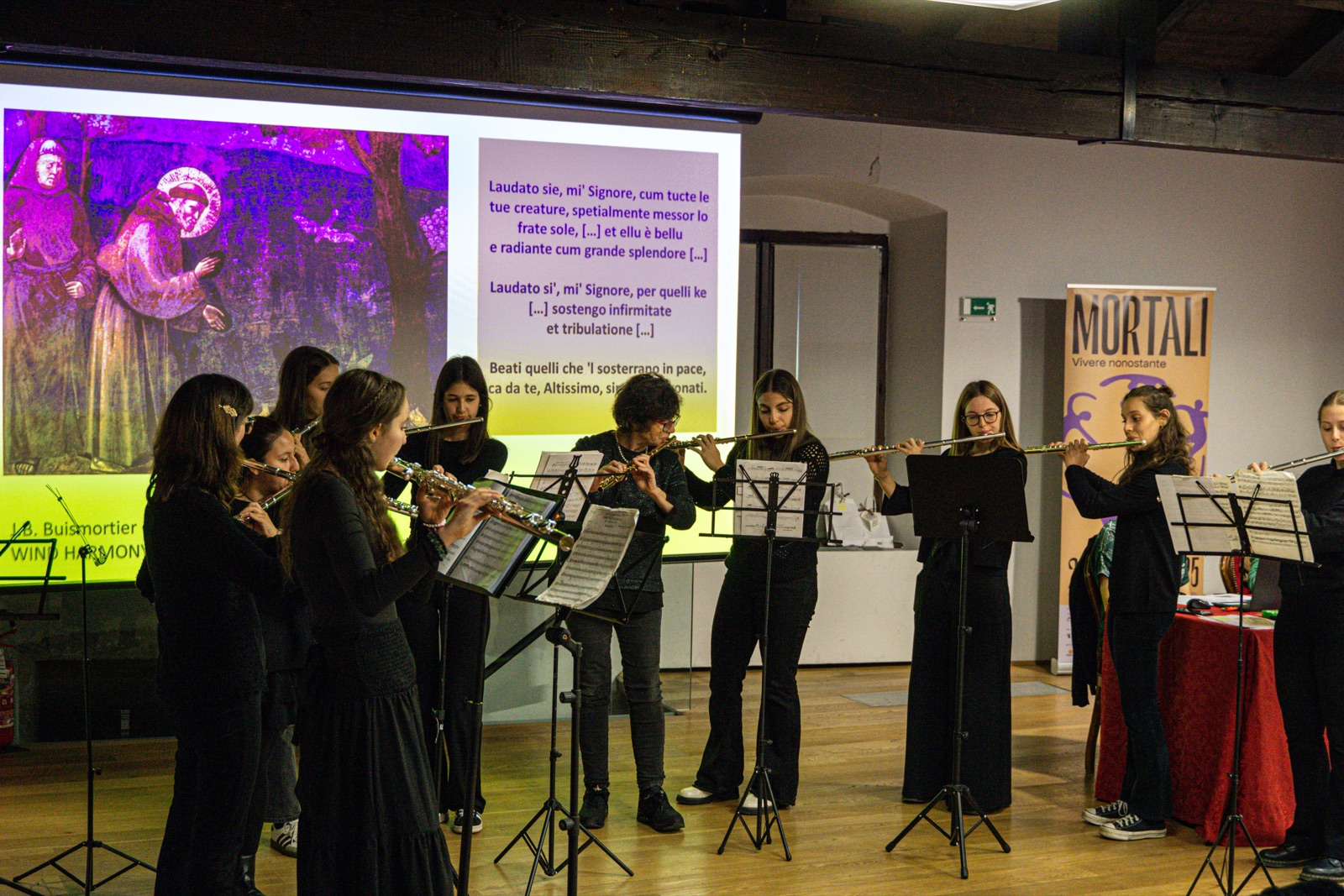 Concerto e proiezioni in sala