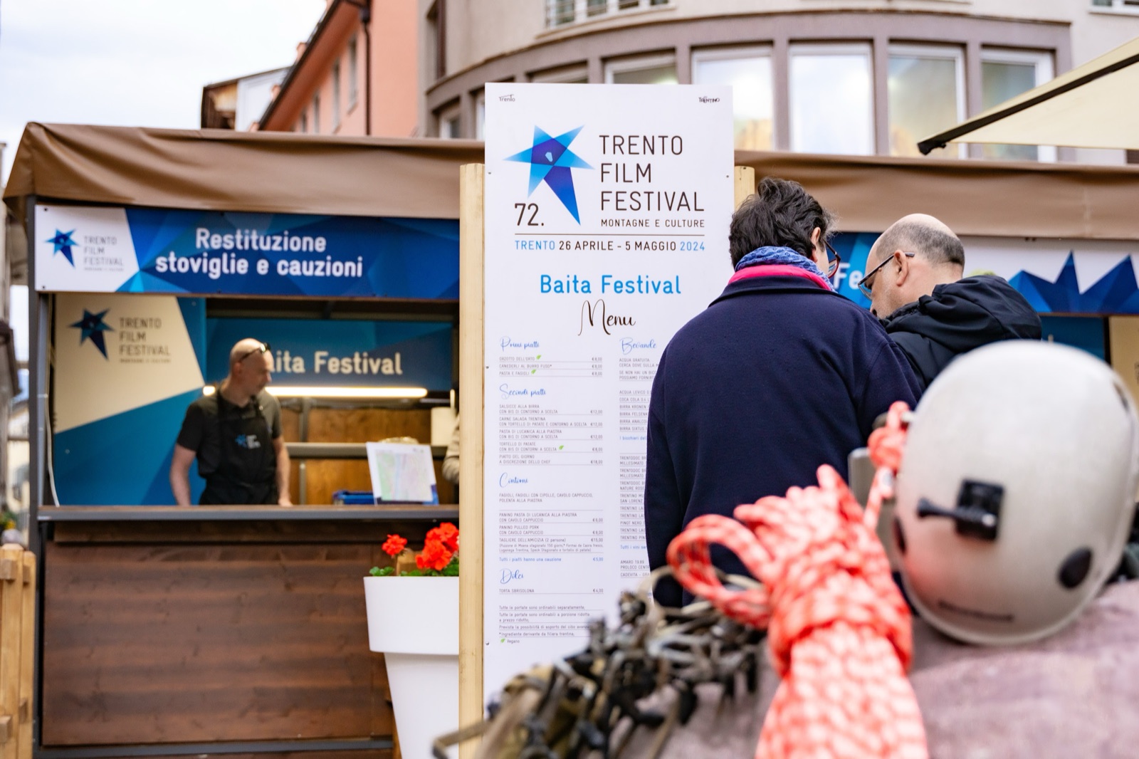 Lo stand della Baita del Festival